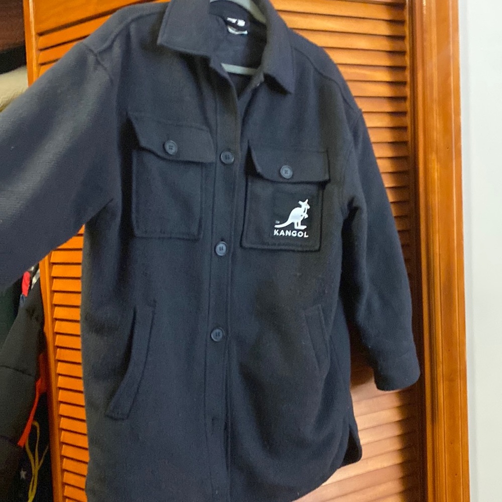 Kangol x hm coat